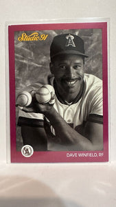 #30 Dave Winfield Los Angeles Angels 1991 Studio Baseball Card