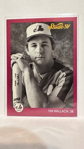 #200 Tim Wallach Montreal Expos 1991 Studio Baseball Card