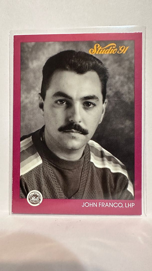 #203 John Franco New York Mets 1991 Studio Baseball Card