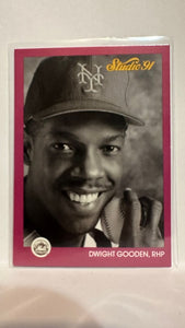 #204 Dwight Gooden New York Mets 1991 Studio Baseball Card