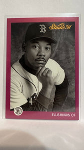 #12 Ellis Burks Boston Red Sox 1991 Studio Baseball Card