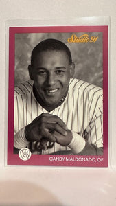 #72 Candy Maldonado Milwaukee Brewers 1991 Studio Baseball Card