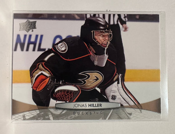 #196 Jonas Hiller Anaheim Ducks 11-12 Upper Deck Series 1 Hockey Card