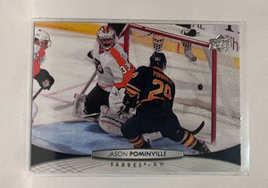 #186 Jason Pominville Buffalo Sabres 11-12 Upper Deck Series 1 Hockey Card