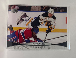 #185 Nathan Gerbe Buffalo Sabres 11-12 Upper Deck Series 1 Hockey Card