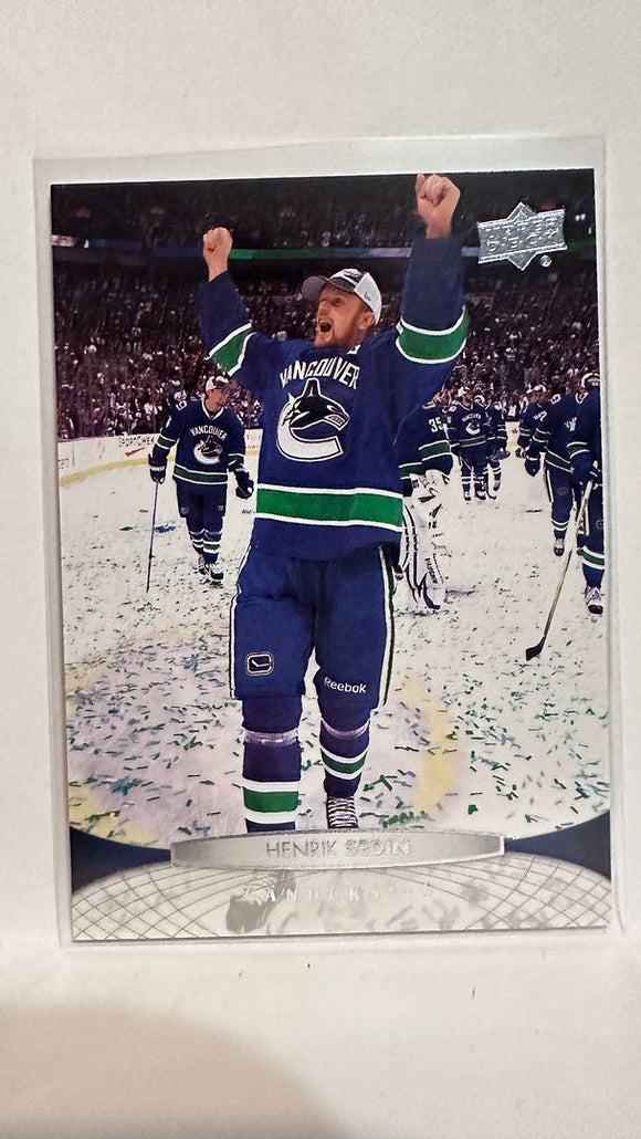 #13 Henrik Sedin Vancouver Canucks 11-12 Upper Deck Series 1 Hockey Card