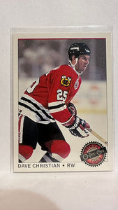 #1 Dave Christian Chicago Blackhawks 92-93 O-Pee-Chee Premier Hockey Card