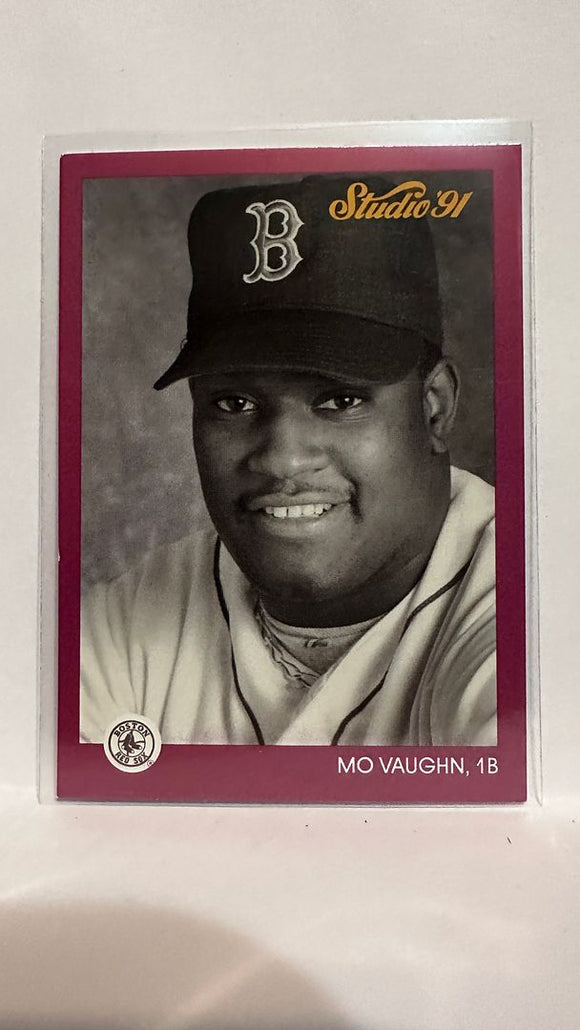 #20 Mo Vaughn Boston Red Sox 1991 Studio Baseball Card