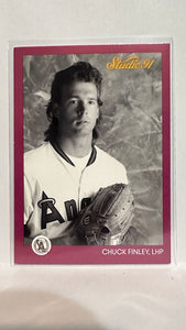 #24 Chuck Finley Los Angeles Angels 1991 Studio Baseball Card