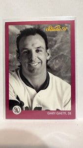 #25 Gary Gaetti Los Angeles Angels 1991 Studio Baseball Card