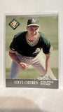 #376 Steve Chitren Oakland Athletics 1991 Fleer Ultra Baseball Card