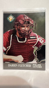 #377 Darrin Fletcher Philadelphia Phillies 1991 Fleer Ultra Baseball Card