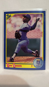 #472 Tom Gordon Kansas City Royals 1990 Score Baseball Card