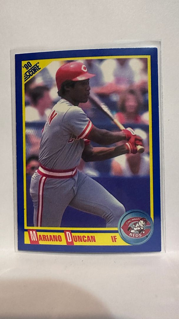 #506 Mariano Duncan Cincinnati Reds 1990 Score Baseball Card