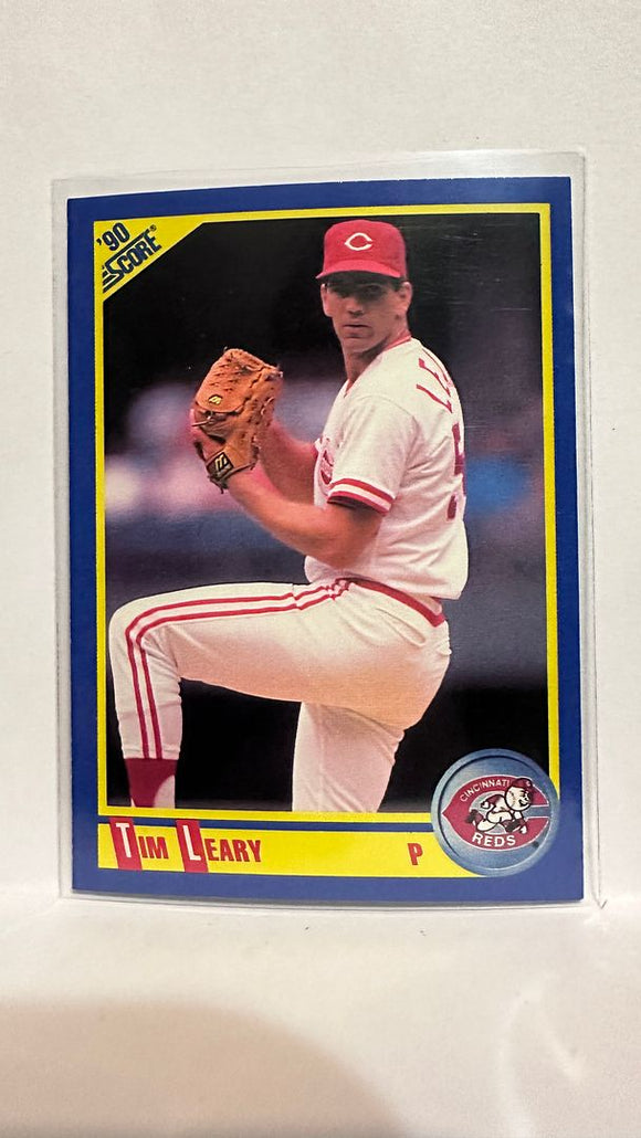 #504 Tim Leary Cincinnati Reds 1990 Score Baseball Card