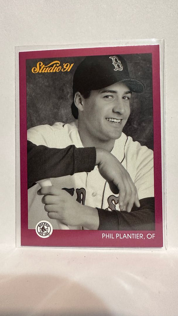 #18 Phil Plantier Boston Red Sox 1991 Studio Baseball Card