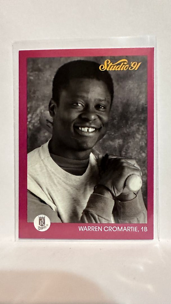 #64 Warren Cromartie Kansas City Royals 1991 Studio Baseball Card