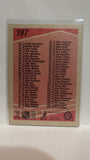 #197 Checklist Checklist 89-90 O-Pee-Chee Hockey Card