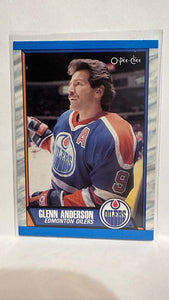 #226 Glenn Anderson Edmonton Oilers 89-90 O-Pee-Chee Hockey Card