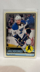 #218 Jamie Langenbrunner St Louis Blues 12-13 O-Pee-Chee Hockey Card