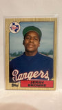 #11T Jerry Browne Texas Rangers 1987 Topps Baseball Card