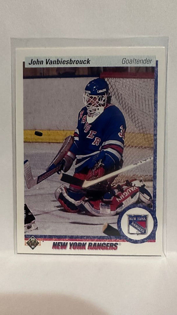 #279 John Vanbiesbrouck New York Rangers 90-91 Upper Deck Hockey Card