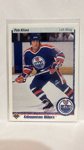 #282 Petr Klima Edmonton Oilers 90-91 Upper Deck Hockey Card