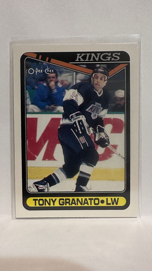 #62 Tony Granato Los Angeles Kings 90-91 O-Pee-Chee Hockey Card