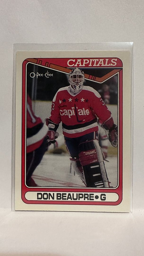 #253 Don Beaupre  Washington Capitals 90-91 O-Pee-Chee Hockey Card