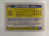 #96T Luis Polonia  Oakland Athletics 1987 Topps Baseball Card