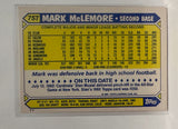 #75T Mark McLemore  Los Angeles Angels 1987 Topps Baseball Card