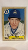 #121T Tom Trebelhorn  Milwaukee Brewers  1987 Topps Baseball Card