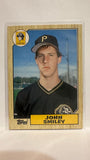 #114T John Smiley Pittsburgh Pirates  1987 Topps Baseball Card