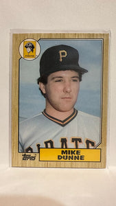 #30T Mike Dunne  Pittsburgh Pirates  1987 Topps Baseball Card