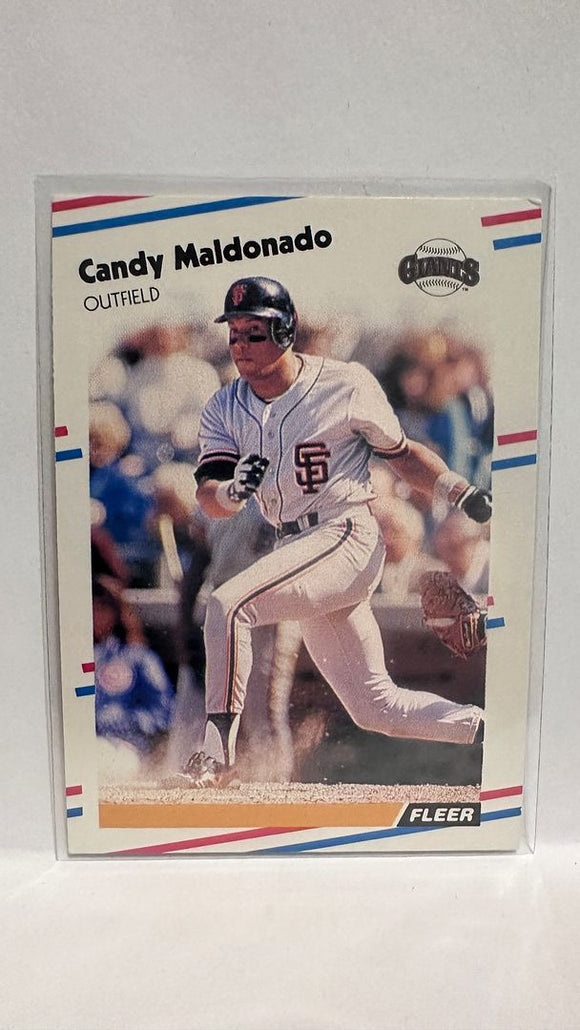 #89 Candy Maldonado  SAN Francisco Giants 1988 Fleer Baseball Card