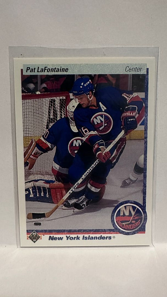 #246 Pat LaFontaine New York Islanders 90-91 Upper Deck Hockey Card