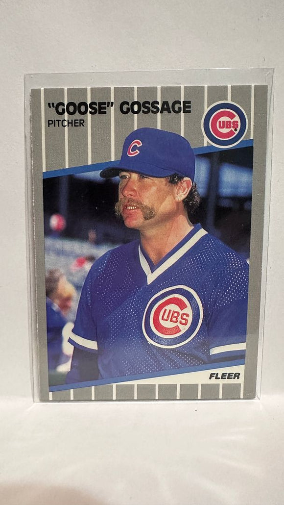 #425 Goose Gossage  Chicago Cubs  1989 Fleer Baseball Card