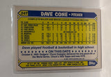 #24T Dave Cone  New York Mets 1987 Topps Baseball Card