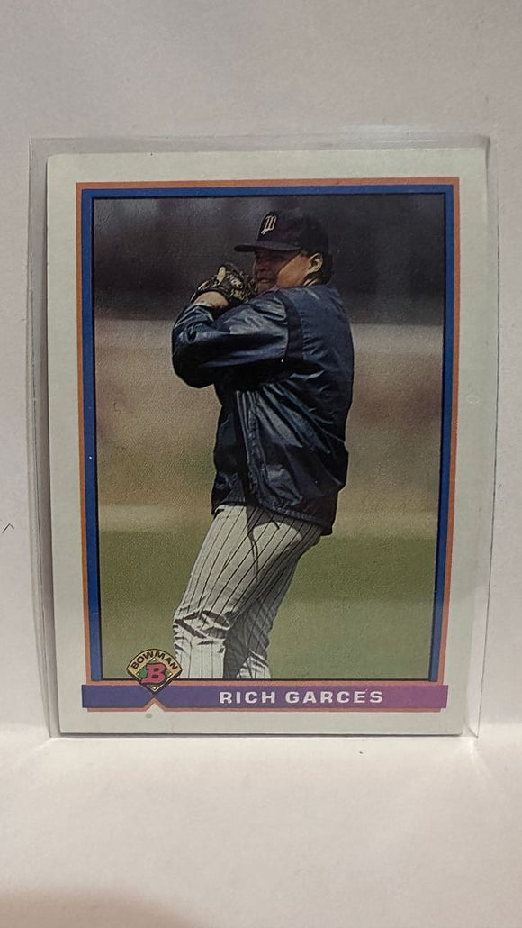 #324 Rich Garces  Minnesota Twins 1991 Bowman Baseball Card