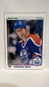 #262 Kevin Lowe Edmonton Oilers 90-91 Upper Deck Hockey Card