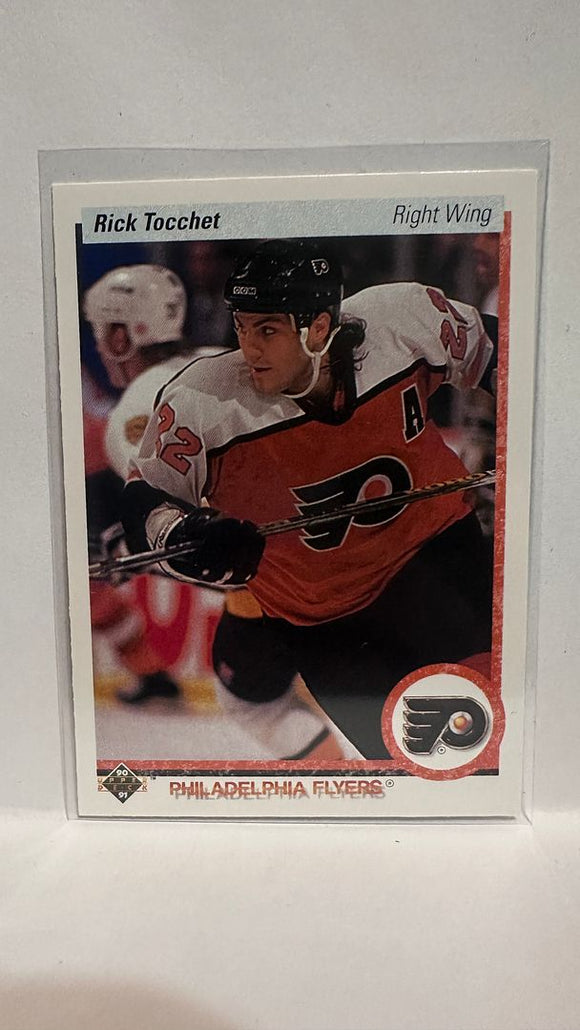 #263 Rick Tocchet Philadelphia Flyers 90-91 Upper Deck Hockey Card