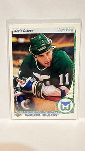 #266 Kevin Dineen Hartford Whalers 90-91 Upper Deck Hockey Card