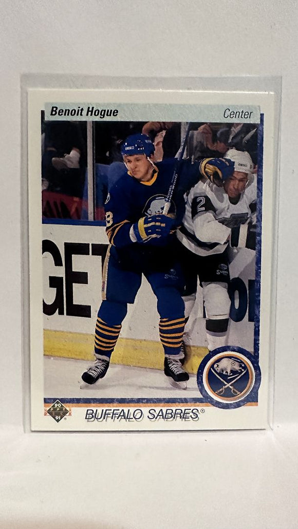 #402 Benoit Hogue Buffalo Sabres 90-91 Upper Deck Hockey Card