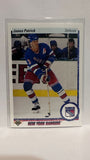 #185 James Patrick New York Rangers 90-91 Upper Deck Hockey Card