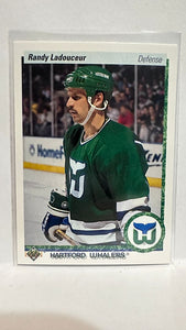 #151 Randy Ladouceur Hartford Whalers 90-91 Upper Deck Hockey Card