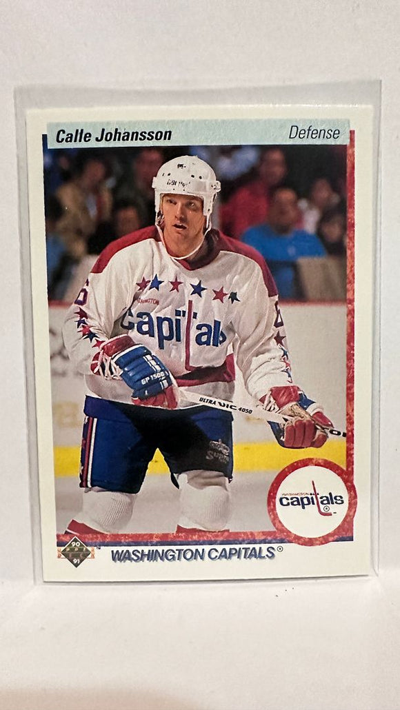 #149 Calle Johansson Washington Capitals 90-91 Upper Deck Hockey Card