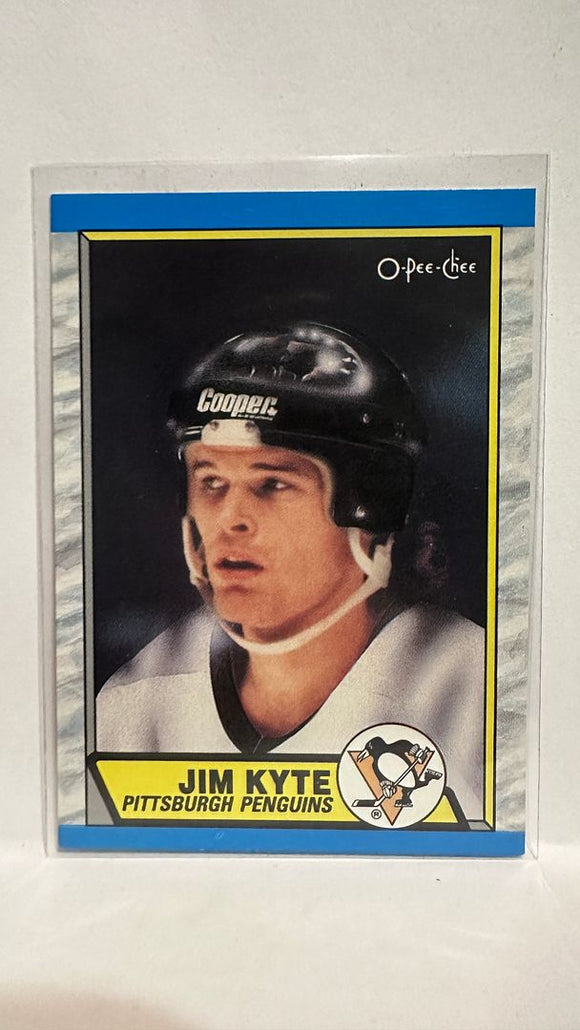 #295 Jim Kyte Winnipeg Jets 89-90 O-Pee-Chee Hockey Card