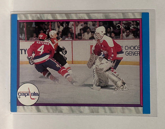 #317 Team Card Washington Capitals 89-90 O-Pee-Chee Hockey Card