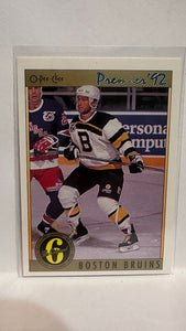 #148 Team Card Boston Bruins 92-93 O-Pee-Chee Premier Hockey Card