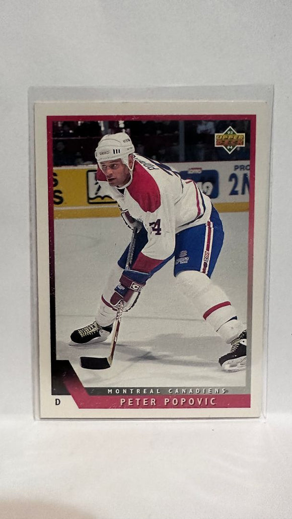 #445 Peter Popovic Montreal Canadiens 93-94 Upper Deck Hockey Card